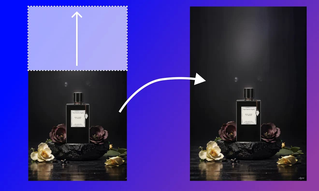 Adjust the image to your desired aspect ratio, whether it’s square, vertical, or horizontal.