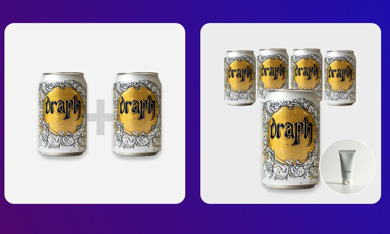 1+1 이벤트, 2+1 이벤트 등 사은품이 들어가는 형태의 이미지 생성 기능도 곧 개발될 예정이에요.