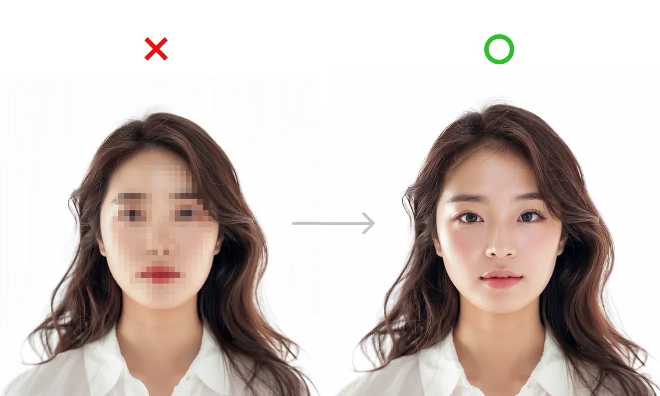 헤어모델 사진 필요할때, 모자이크 이미지 대신 얼굴 이미지로 사용해요.