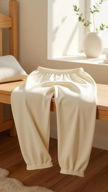 흰색 의자, 가구, 홈 데코, 좌석, 아늑하고 초대하는 분위기, 나무 벤치, 아침 햇살이 창문을 통해 비치고 부드러운 그림자.