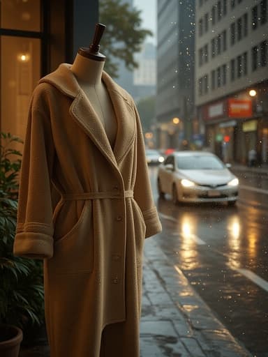 Evening Rainy Urban Street - 무료 다운로드 가능한 Urban Landscape