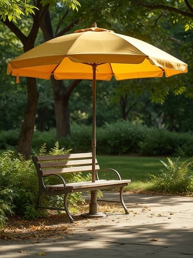City Park Bench with Beach Umbrella - 무료 다운로드 가능한 Park