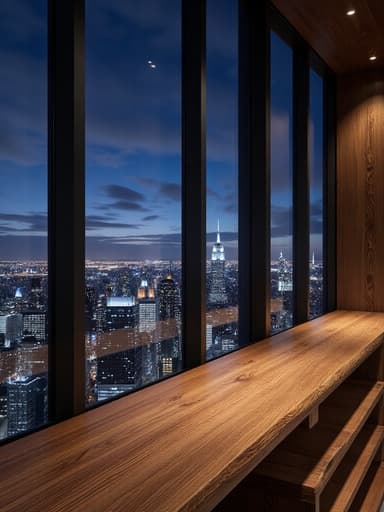 Penthouse City Night View - 무료 다운로드 가능한 Cityscape