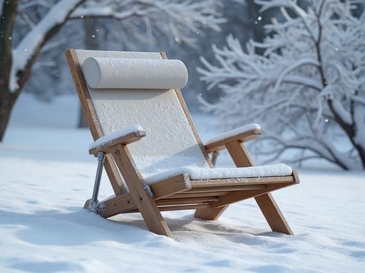Snow-laden Branches and Overcast Winter Sky - 무료 다운로드 가능한 Winter Natural Scenery