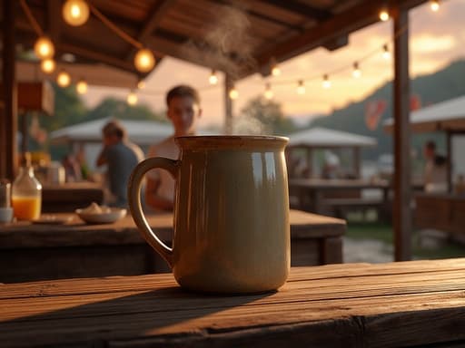 시장 노점과 저녁 하늘 - 무료 다운로드 가능한 시장 배경