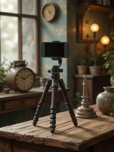 나무 테이블, 가구, 홈 데코, 홈 가구, 향수를 불러일으키는, 아늑한, 따뜻한, 오래된 나무 카운터, 빈티지 앤티크로 둘러싸여 있으며, 먼지 낀 유리 창문, 빈티지 램프에서 나오는 따뜻한 색조.