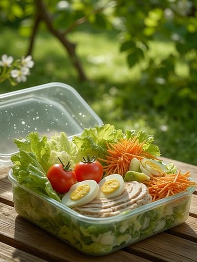 Spring Green Foliage and Wooden Picnic Table - 무료 다운로드 가능한 Nature