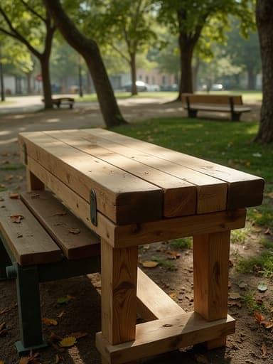 Urban Landscape and Park Bench - 무료 다운로드 가능한 Urban and Nature
