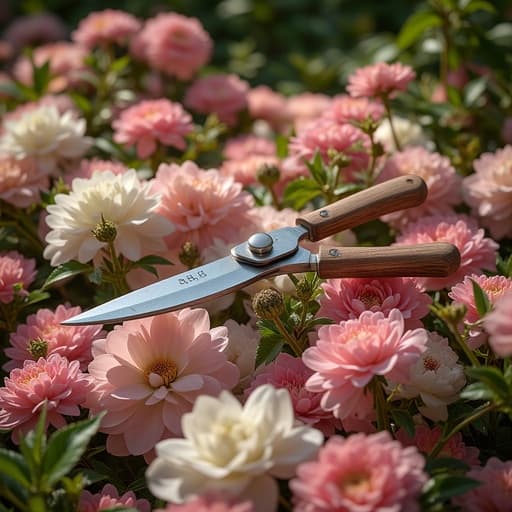 핑크와 흰색 꽃밭 - 무료 다운로드 가능한 정원