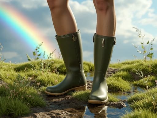 Rainbow-filled sky - 무료 다운로드 가능한 Natural setting