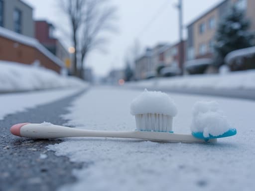 Snow-covered street - 무료 다운로드 가능한 Natural landscape