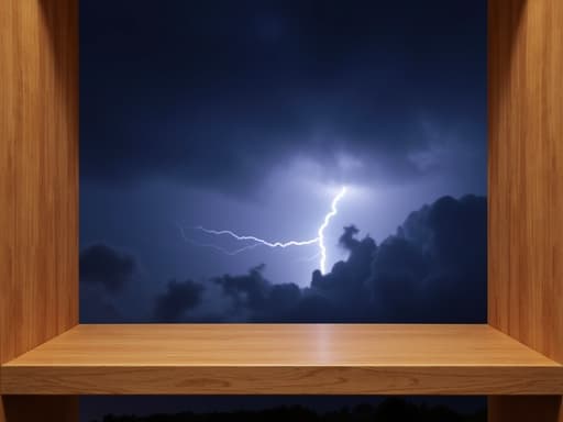 雷が落ちた夜空 - 무료 다운로드 가능한 自然