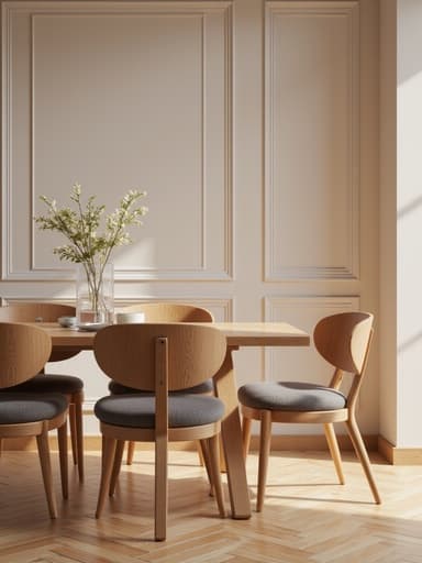 식탁, 가구, 4인용, 기하학적 패턴, 우아한