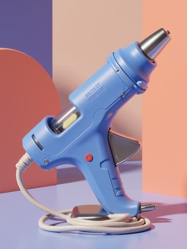 글루건, 공구, DIY, 추상적 색채 배경, 사진 현실적, 높은 세부 사항, 4K