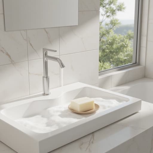 Modern Office Bathroom - 무료 다운로드 가능한 Interior Design