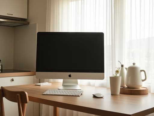 모니터, 전자기기, 디지털 기기, 밝게 조명이 비치는 한남동 공유 주방