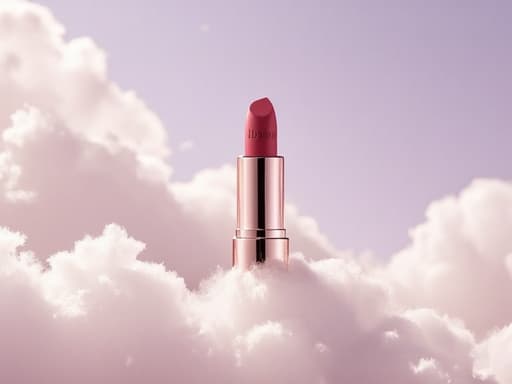 립 틴트, 파스텔 색조의 천상의 구름 풍경, 부드럽고 평화로움