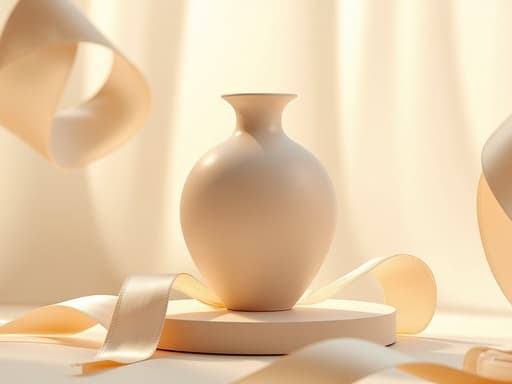 パステルアイボリーポディウム - 무료 다운로드 가능한 スタジオ背景