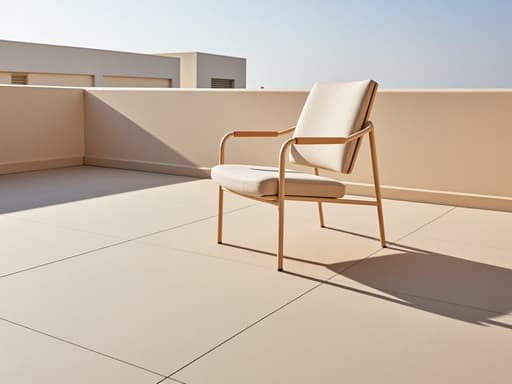 의자, 가구, 해가 잘 드는 옥상 테라스, 미니멀리즘, 깨끗한