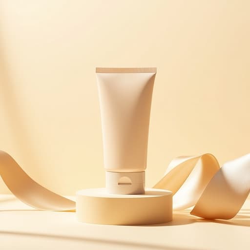 Cream-colored podium - 무료 다운로드 가능한 Studio setup