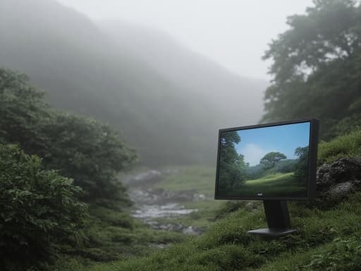 안개 낀 계곡 - 무료 다운로드 가능한 자연 풍경