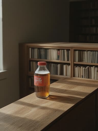 음료, 식품, 고전 도서관의 나무 책장, 빈티지 장식, 따뜻한 조명, 향수, 초대, 학문적