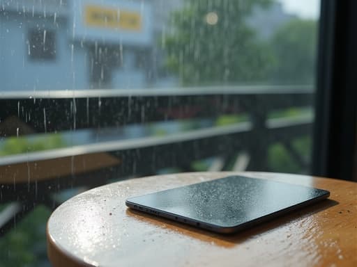 비 오는 창가 - 무료 다운로드 가능한 실내
