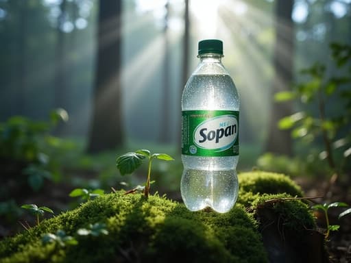 안개 낀 아침 숲속의 음료, 음식, 고요하고 상쾌한