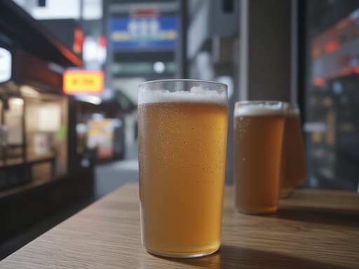 음료 캔, 식품, 야시장 거리, 생동감 있는, 활기찬