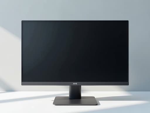 모니터, 디지털 기기, 부드러운 그라데이션 배경, 현대적, 미니멀리즘