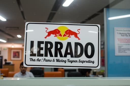 현대적인 사무실 환경에 잘 디자인된 유리 간판이 눈에 띄게 전시되어 있습니다. 간판은 우아한 타이포그래피를 특징으로 하며, 가시성을 높이기 위해 백라이트가 적용되어 있습니다. 사무실의 세련되고 미니멀한 장식이 간판을 보완하여 세련되고 매력적인 분위기를 만듭니다.