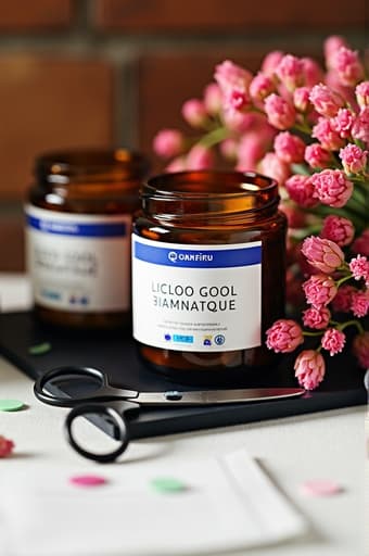 세련된 스테인리스 스틸 가위 한 쌍이 아름답게 정리된 나무 책상 위에 놓여 있고, 다채로운 색상의 종이와 다양한 공예 재료들로 둘러싸여 있습니다. 장면은 인근 창문을 통해 들어오는 자연광에 의해 비춰져 따뜻하고 초대하는 분위기를 만들어주며 창의력을 자극합니다.