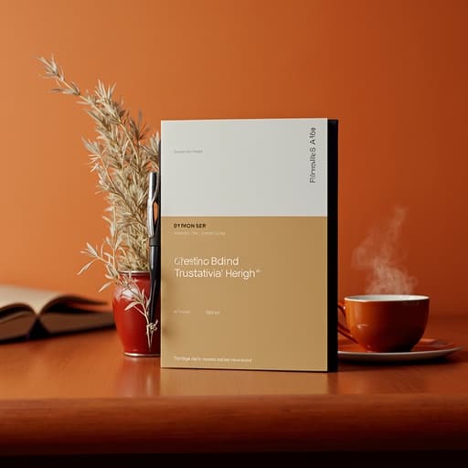 깔끔하고 미니멀한 작업 공간에 평평하게 놓인 한 장의 흰색 A4 용지가 나무 책상 위에 있습니다. 근처에는 세련된 검은색 펜, 열린 노트북, 그리고 김이 나는 커피 컵이 있으며, 모두 흐릿하게 처리되어 종이에 집중할 수 있게 합니다. 근처 창문에서 들어오는 빛이 부드러운 빛을 드리워 차분하고 생산적인 분위기를 만들어냅니다.