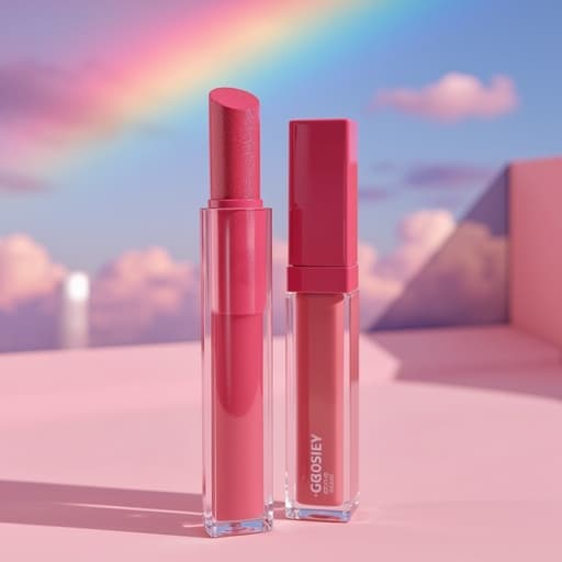 립 틴트, 무지개 하늘, 쾌활하고 생기 있는