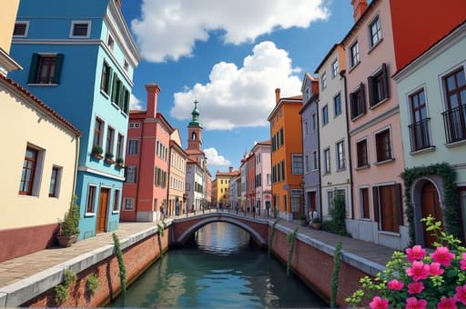 Canal and historical buildings - 무료 다운로드 가능한 Natural landscape