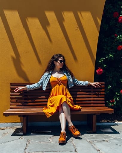 평화로운 정원에 놓인 아름답게 제작된 나무 벤치가 생기 넘치는 꽃과 무성한 녹음에 둘러싸여 있습니다. 벤치의 자연스러운 마감은 햇빛 아래에서 빛나며, 지나가는 이들에게 앉아 평화로운 분위기를 즐기도록 초대합니다.