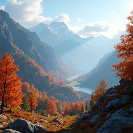 秋の山の風景 - 무료 다운로드 가능한 自然