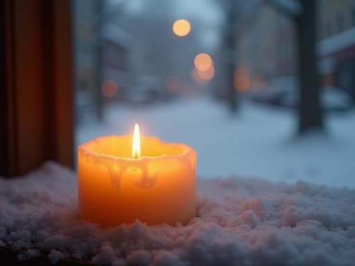 Snow-covered street - 무료 다운로드 가능한 Natural scenery