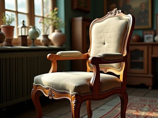 의자, 가구, 빈티지 앤티크 숍, 아늑한 분위기