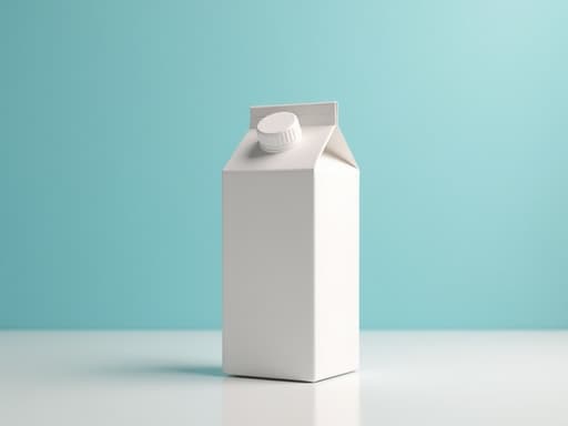 우유 팩, 현대 미술 배경의 생생한 색상, 밝고, 예술적이며, 현대적인