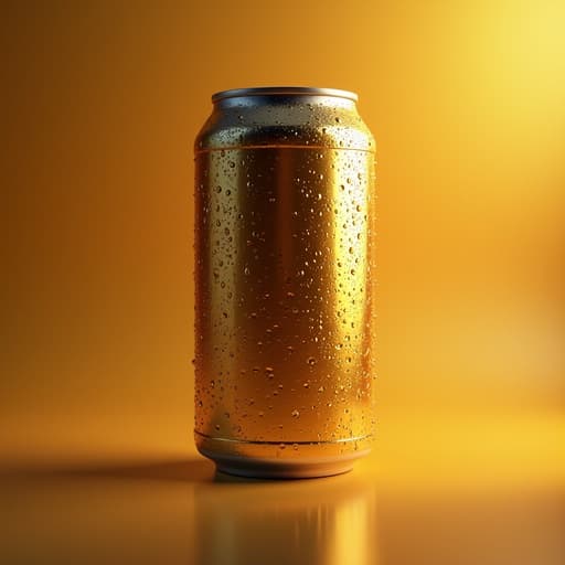 캔맥주, 간단한 그라데이션, 따뜻하고 초대하는