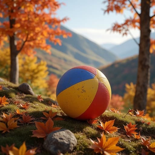 秋の紅葉山 - 무료 다운로드 가능한 自然風景