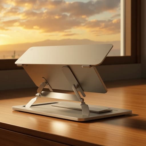 Golden Hour Wooden Desk - 무료 다운로드 가능한 Interior