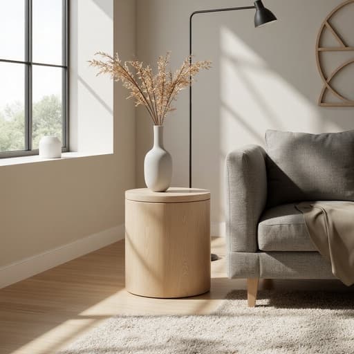 Scandinavian-style Living Room - 무료 다운로드 가능한 Interior