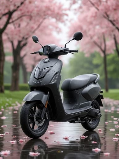 桜の雨の道 - 무료 다운로드 가능한 自然風景