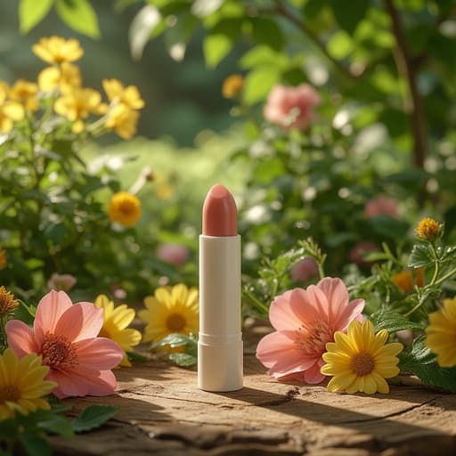 Garden in Full Bloom and Wooden Table - 무료 다운로드 가능한 Nature