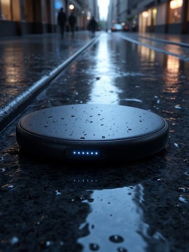 雨の都市の歩道 - 무료 다운로드 가능한 都市背景