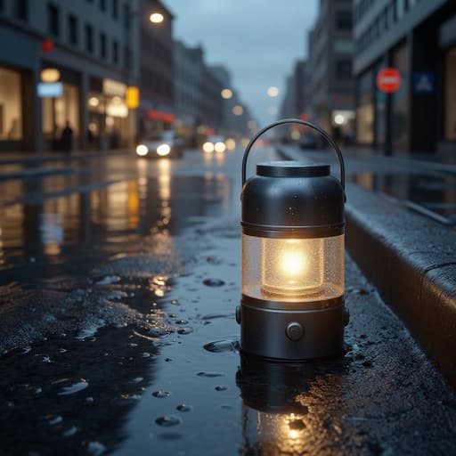 都市の街路の反射と雨水 - 무료 다운로드 가능한 都市背景