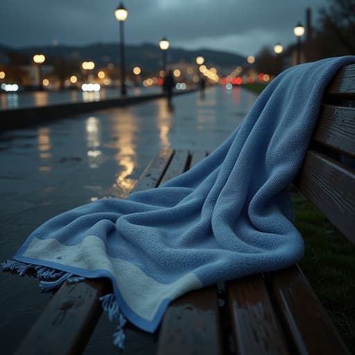 Rainy Urban Park with Cityscape - 무료 다운로드 가능한 Urban Background