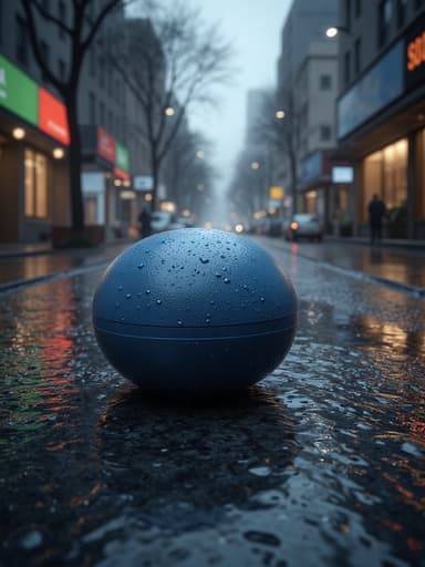 Rainy Urban Street - 무료 다운로드 가능한 Urban Background